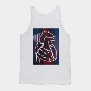 Gouached Heart Tank Top